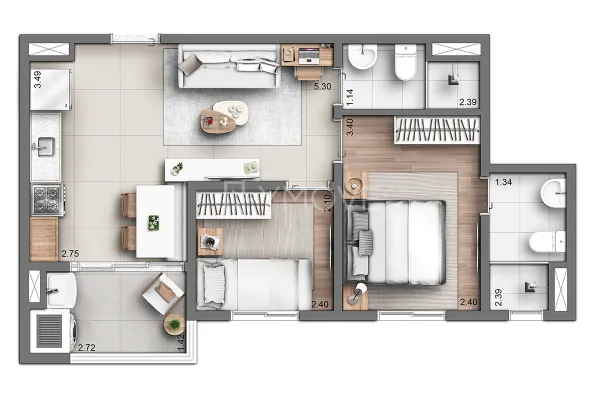 Apartamento à venda com 2 quartos no Vila Carmosina, São Paulo — foto 11